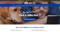 Desktop Screenshot of noahsarkanimalclinics.com