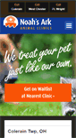 Mobile Screenshot of noahsarkanimalclinics.com